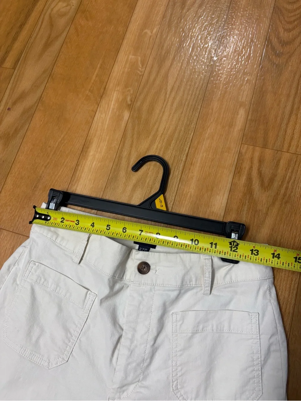 J. Crew Cream Straight-Leg Jeans